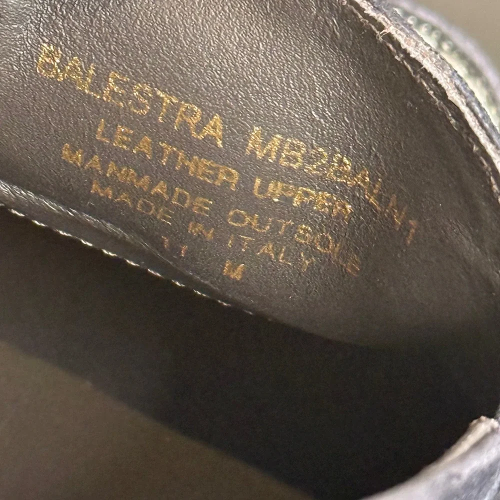 Bruno Magli Balestra Loafers Mens 11 M Navy Blue Suede Italian Slip On Shoes